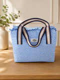 Sac cabas vichy bleu 👜✨