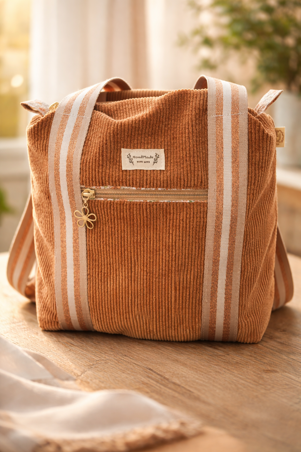 Sac en velours côtelé – Élégance naturelle & esprit artisanal